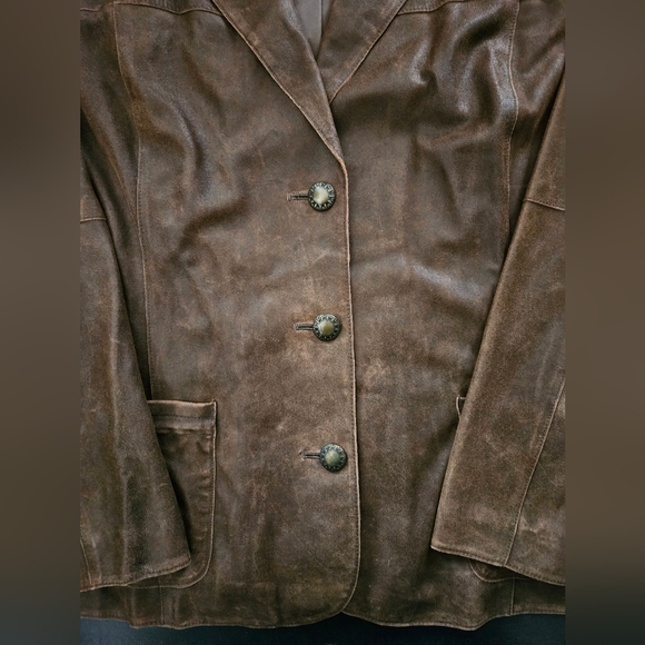 NWT - Suede J. Jill "Dark Chestnut" Rustic Blazer - Size XL - Picture 11 of 14